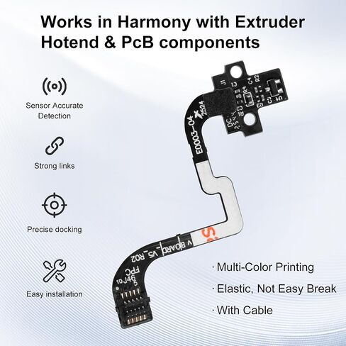 ملحقات الطابعة ثلاثية الأبعاد P1P P1S Hall Switch Board مع كابل FPC لمختبر Bambu Lab P1S、P1P، لاكتشاف وجود المواد الاستهلاكية في Hotend Extruder (سلسلة P1) in Kuwait