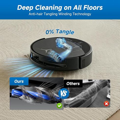 20PCS X12 OmniCyclone Accessories Kit for ECOVACS Deebot X12 OmniCyclone/X12 Pro/T90 Pro Omni Robot Vacuum Cleaner: 2 Main Brushes, 6 Side Brushes, 6 Filters, 4 Washing Rollers in Kuwait