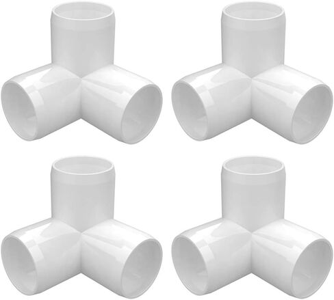 تركيبات PVC ثلاثية الاتجاهات مقاس 3/4 بوصة (10 عبوات)، موصلات أنابيب شديدة التحمل من فئة الأثاث للسباكة والمشروعات اليدوية وتجميع الأثاث المنزلي، متوافقة مع جدول 3/4 بوصة 40 أنبوبًا PVC‌ in Kuwait
