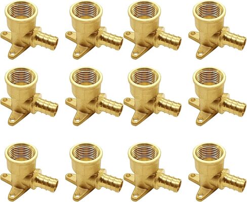 4 Pack Brass Pex 1/2" x 1/2" Female NPT Drop Ear Elbow in Kuwait