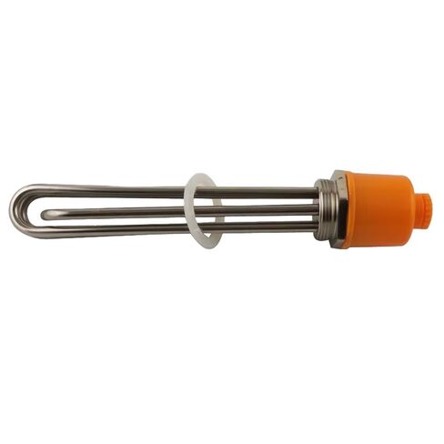304 Stainless Steel 3U Tube Bundle Electric Immersion Water Heater Element for Tank 1.5inch(DN40=47mm) 1Pcs in Kuwait