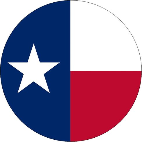 Texas Flag Lone Star Round 3 Inch Sticker Phone Case SUV Off-Road Truck Bumper Decal in Kuwait