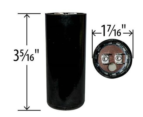 378-440 uF x 110/125 VAC - BMI Start Capacitor # 092A378B125AD2A - Made in The USA in Kuwait