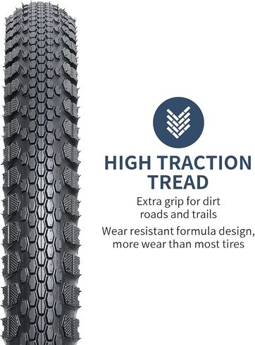 YUNSCM 20" Bike Tires 20x1.35 37-406 Compatible BMX, Street, Road Bike 20 x 1.35 Bicycle Tires 2-PCS (Y-1420) in Kuwait