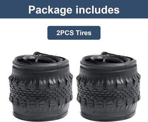 YUNSCM 20" Bike Tires 20x1.35 37-406 Compatible BMX, Street, Road Bike 20 x 1.35 Bicycle Tires 2-PCS (Y-1420) in Kuwait