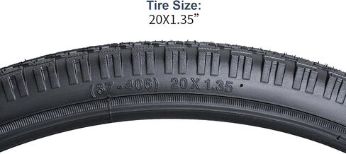 YUNSCM 20" Bike Tires 20x1.35 37-406 Compatible BMX, Street, Road Bike 20 x 1.35 Bicycle Tires 2-PCS (Y-1420) in Kuwait