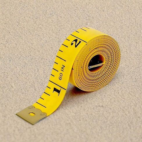 60-Inch/150-Cm Double Scale Rule, Tape Measure Soft Ruler Measuring for Weight Loss Medical Body Measurement Sewing Tailor Craft Ruler(White) in Kuwait