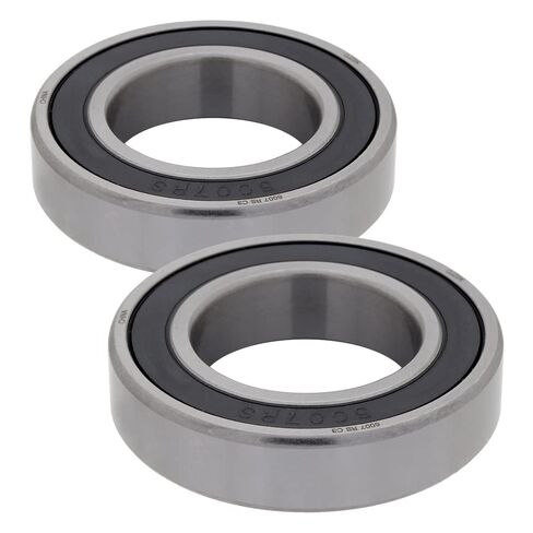 [2-Pack] 6007-2RS - Deep Groove Radial Ball Bearing 1.378 in x 2.441 in x 0.551 in (ID x OD x W) | 35 mm x 62 mm x 14 mm (ID x OD x W) with Double Rubber Seal, Clearance C3 in Kuwait