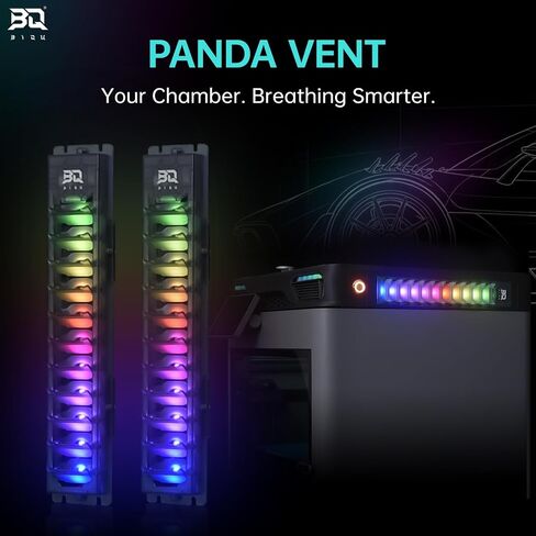 BIQU Panda Vent لطابعات Bambu-Lab P1P/P1S/P2S/X1C/X1E/X2D ثلاثية الأبعاد، التحكم التلقائي في التهوية وضبط تدفق الهواء والتبريد، قذائف DIY لإضاءة RGB مخصصة لطابعات FDM المغلقة، رافعة التوصيل والتشغيل عالية الخلوص in Kuwait
