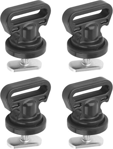LJB Kayak Track Mount Tie Downs with T-Bolts, 4 Pack | Ideal for Securing Coolers, Fishing Crates, Kayak Carts, Other Track Mount Accessories in Kuwait