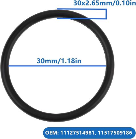 ECSiING 10 قطع غطاء حشو الزيت حلقة دائرية متوافقة مع MINI R50 R52 R53 Cooper Cooper S JCW, 11127514981 11517509186 in Kuwait