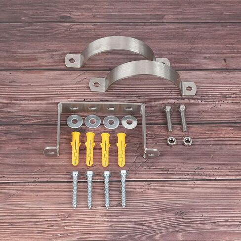 6 Inch Chimney Systems Bracket, 304 Stainless Steel Rigid Split Ring Hanger, B Vent Wall Strap Pipe Bracket, Fireplace Pipe Bracket, Vent Wall Bracket, for Metal Pipes, Chimney Systems (2 Pcs) in Kuwait