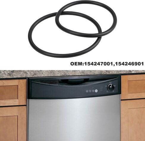2pcs Dishwasher Circulation Pump O-Ring 75x4mm/65x4mm 154247001 154246901 Compatible with Frigidaire in Kuwait
