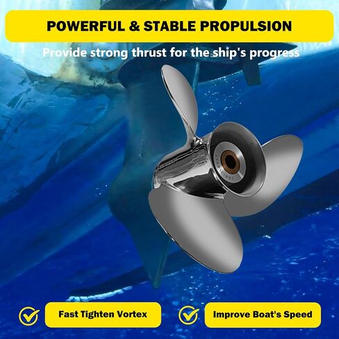 14 3/4 x 19 Stainless Steel Outboard Boat Propeller for Volvo Penta SX Drive All Models Engines 130-300 HP 3 Blades 19 Spline Tooth RH in Saudi Arabia
