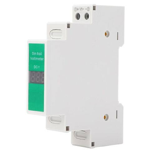 DIN السكك الحديدية الفولتميتر، DC 11V-310V DC الجهد متر، العرض الرقمي، 3 أرقام العرض، مع دليل المستخدم الإنجليزية in Kuwait