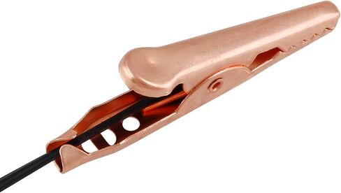 24 Pcs Copper Alligator Clips, Insulated Alligator Clips Electrical Test Kit Crocodile Clamps with Protective Insulation Cover (27mm) in Kuwait