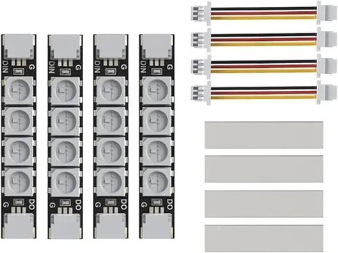 مجموعة واحدة (4 قطع) شرائط SpeedyBee 2812 RGB قابلة للبرمجة - مصباح ذراع 5 فولت، متوافق مع إطار الطائرة بدون طيار RC Whoop Quadcopter وFPV in Kuwait