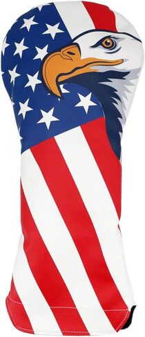 Flag and Eagle Golf Club Head Cover for Driver Fairway Wood Hybrid Headcover Fit for Scotty Cameron Odyssey Taylormade Ping Ect in Kuwait