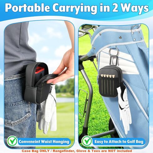 Golf Rangefinder Case Bag Compatible with Callway 300 Pro and Fit for Buhell V5 V4 V3 Yard Golf Laser Range Finder - Flag Pole Range Finder Protective Carry Bag for Professional Golfer in Kuwait
