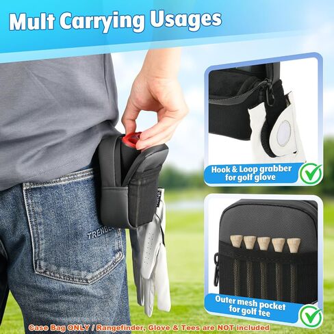 Golf Rangefinder Case Bag Compatible with Callway 300 Pro and Fit for Buhell V5 V4 V3 Yard Golf Laser Range Finder - Flag Pole Range Finder Protective Carry Bag for Professional Golfer in Kuwait