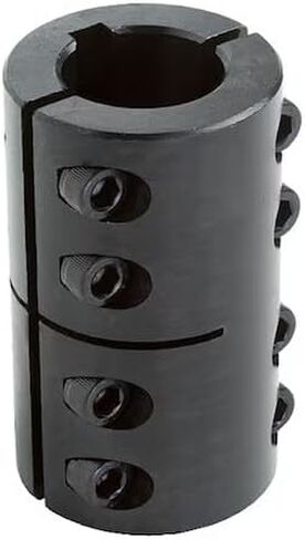 2ISCC-112-100KW Compatible with Climax Metal Products Two-Piece Industry Standard Clamping Coupling, 1-1/8" x 1" Bore, Keyway, Black Oxide in Saudi Arabia