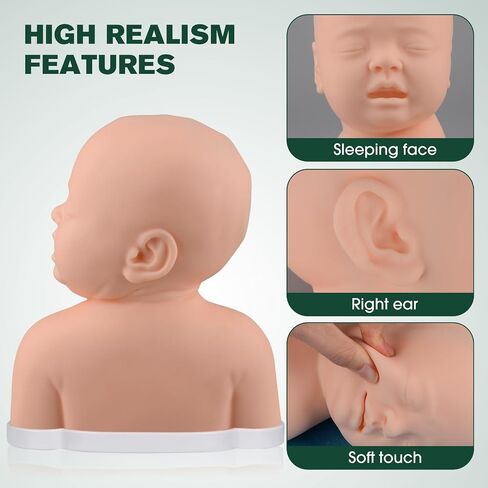 Ultrassist Pediatric IV Head Simulator Kit, Pediatric IV and Phlebotomy Practice Kit for IV Training, Venipuncture Skills, Injection Practice, Clinical Nursing Training in Saudi Arabia