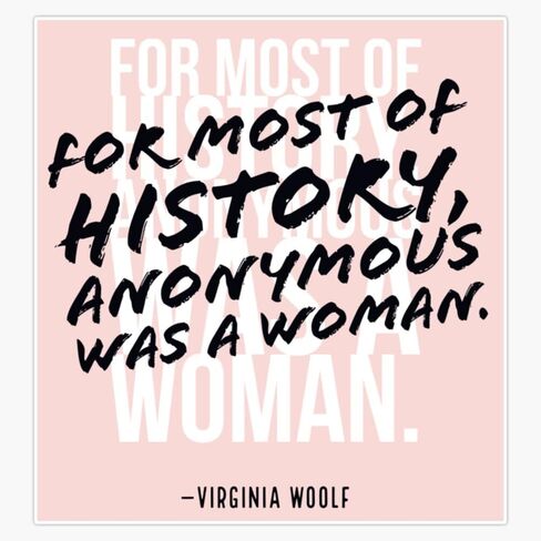 Virginia Woolf Quote Bumper Sticker Vinyl Decal 5" in Saudi Arabia