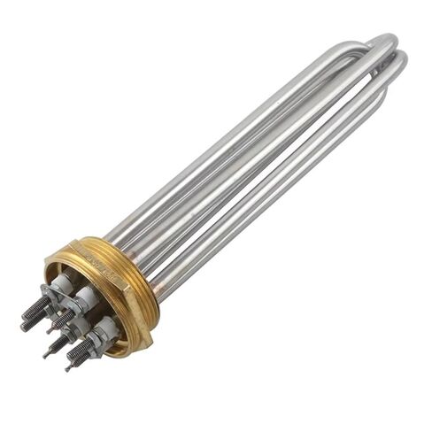 2 Inch Stainless Steel Copper Head Heating Tube 380V 6KW DN50 Electric Heater Pipe Water Boiler Element 1Pcs in Kuwait