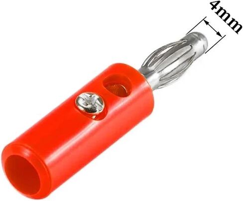 P3003 10pcs 4mm Banana Plug Connector Screw Locking Adapter No welding DIY Accessories For Speaker 5 Colors in Kuwait