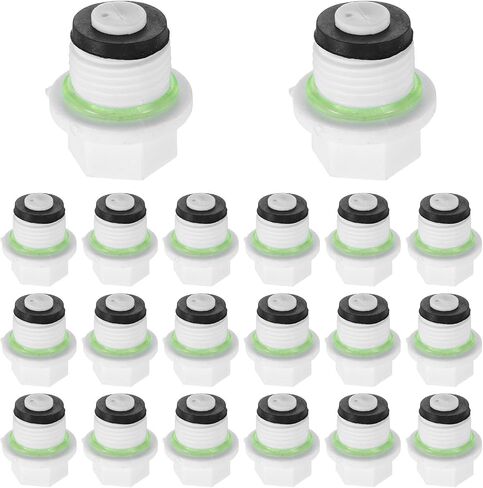 SHINEOFI 20pcs White Plastic Hose Plugs 1/2 Thread Tubing Stoppers with Easy Installation and Reliable Seal for Outdoor Use, Multi-use Hose End Plug with Sleek Design and 20mm Diameter in Kuwait