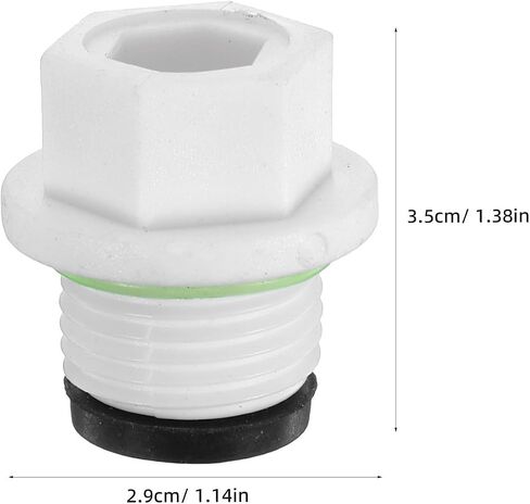 SHINEOFI 20pcs White Plastic Hose Plugs 1/2 Thread Tubing Stoppers with Easy Installation and Reliable Seal for Outdoor Use, Multi-use Hose End Plug with Sleek Design and 20mm Diameter in Kuwait