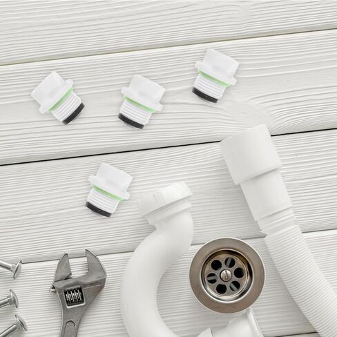 SHINEOFI 20pcs White Plastic Hose Plugs 1/2 Thread Tubing Stoppers with Easy Installation and Reliable Seal for Outdoor Use, Multi-use Hose End Plug with Sleek Design and 20mm Diameter in Kuwait