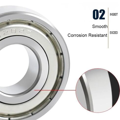 SMF63ZZ Bearing ABEC-1 3x6x2.5 mm 10/20/50PCS Double Shielded Miniature MF63 Z ZZ Stainless Steel Ball Bearings(10PCS) in Saudi Arabia