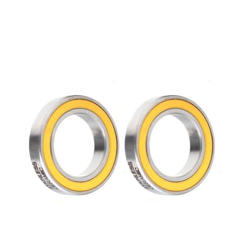 S6000-2RS Stainless Bearing 10 * 26 * 8 mm 2PCS ABEC-3 SC6000-2RS Bicycle Hub Front Rear Hubs Wheel SI3N4 Ceramic Balls Bearings in Saudi Arabia