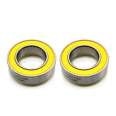 S6000-2RS Stainless Bearing 10 * 26 * 8 mm 2PCS ABEC-3 SC6000-2RS Bicycle Hub Front Rear Hubs Wheel SI3N4 Ceramic Balls Bearings in Saudi Arabia
