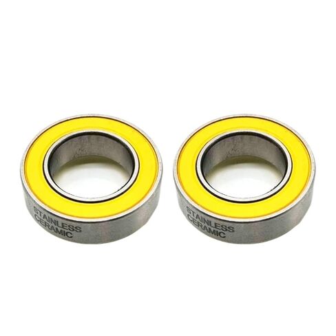 S6802-2RS Stainless Bearing 15 * 24 * 5 mm 2PCS ABEC-3 SC6802 Bicycle Hub Front Rear Hubs Wheel 15 24 5 Ceramic Balls Bearings in Saudi Arabia