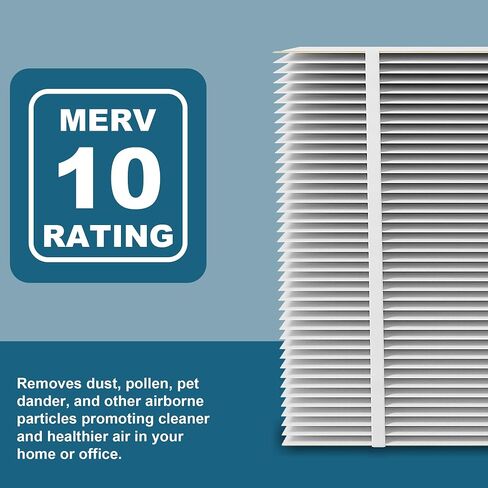 201 فلتر بديل متوافق مع Aprilaire 2200، 2250 Space Gard 2200 Whole House Air Purifiers وX0445، 20x25x6 MERV 10 فلتر هواء 2 حزمة + 2 حزمة فواصل مطوية (الحجم الفعلي: 20 × 24.2 × 5.8 بوصة) in Kuwait