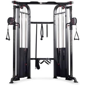 مدرب وظيفي من Titan Fitness، جهاز كروس أوفر للكابلات مع مجموعة وزن مزدوجة 200 رطل، محطة سحب كابل 2:1، آلة تدريب الأثقال في صالة الألعاب الرياضية المنزلية مع ملحقات in Kuwait