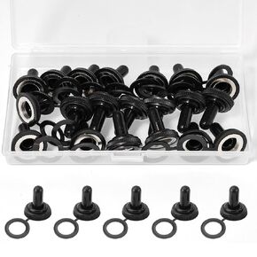 Waterproof 12mm Thread Diameter Cover for Toggle Switch Boot Rubber Cover Cap Black Pack of 20 lkelyonewy in Kuwait
