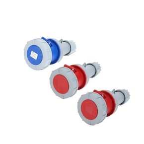 التوصيل والمقبس الصناعي 3P / 4P / 5Pin موصل كهربائي 63A 125A IP67 مقاوم للماء مقبس مثبت على الحائط ذكر أنثى 220 فولت 380 فولت (مثبت، 63A-3P) in Kuwait