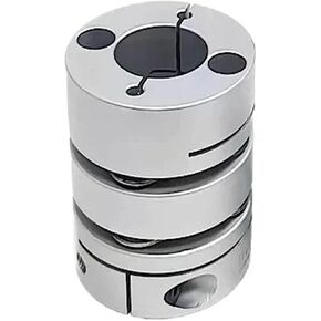1pcs CLCA-D26x33 Double Diaphragm Elastic Aluminum Alloy Coupling For: Stepper Screw Servo Motor Connection 26mm*33mm Bore: 5~14mm(9.525mm to 14mm) in Saudi Arabia