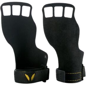 مقابض اليد الجلدية للرجال من Victory Grips 3-FC للتدريب المتقاطع والجمباز - 3 أصابع تغطية كاملة من الجلد الأصلي مع تصميم معصم كلاسيكي بسيط - زوج واحد in Kuwait