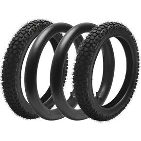 عبوتان من إطارات الدراجة الكهربائية للطرق الوعرة Kemblawolf مقاس 18 × 2.50 مع أنبوب داخلي (64-355) - بديل إطار سكوتر إلكتروني للدراجة الجبلية مقاس 18 بوصة للخدمة الشاقة للدراجة الإلكترونية القابلة للطي والدراجة النارية الكهربائية والدراجة ثلاثية العجلات و in Kuwait