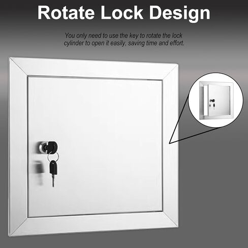 Watertight 304 Stainless Steel Access Panel - Easy Maintenance & Inspection Door, 16"x24" for Durable Home & Commercial Use, Corrosion-Resistant, Secure Closure in Kuwait
