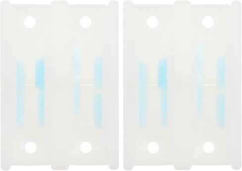 Toyvian 2pcs Sliding Glass Door Bottom Guide with Shock Absorption Abs Material for Frameless Shower Doors and Sliding Glass Integrated Design for Residential and Commercial Use in Kuwait