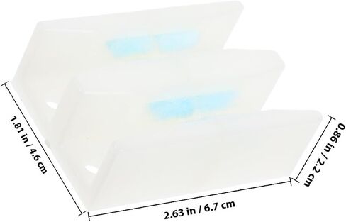 Toyvian 2pcs Sliding Glass Door Bottom Guide with Shock Absorption Abs Material for Frameless Shower Doors and Sliding Glass Integrated Design for Residential and Commercial Use in Kuwait