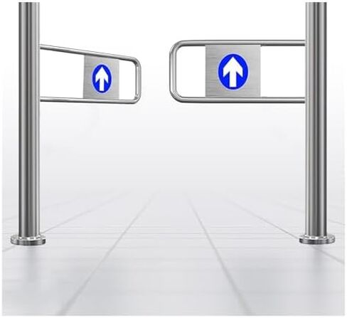 Automatic Swing Exit Door - Durable Stainless Steel Pedestrian Gate for Supermarkets, Retail Stores & Counters - Stylish & Secure Entrance Solution for High Traffic Areas in Kuwait