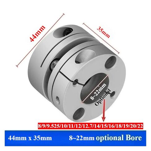 1 قطعة CSCA-D44X35 اقتران سبائك الألومنيوم بغشاء واحد لـ: اتصال محرك معزز برغي متدرج 39 مللي متر * 35 مللي متر التجويف: 8 ~ 19 مللي متر (8 مللي متر إلى 9 مللي متر) in Kuwait