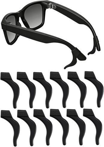 6 أزواج تناسب خطافات الأذن Rayban Meta، حامل نظارات العين من السيليكون المتوافق مع ملحقات Ray-Ban Meta Wayfarer/Skyler/Oakley/Headliner (Gen 2)، ومقبض أذن النظارات الذكية. in Kuwait