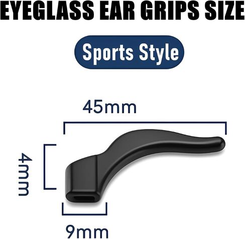 6 أزواج تناسب خطافات الأذن Rayban Meta، حامل نظارات العين من السيليكون المتوافق مع ملحقات Ray-Ban Meta Wayfarer/Skyler/Oakley/Headliner (Gen 2)، ومقبض أذن النظارات الذكية. in Kuwait